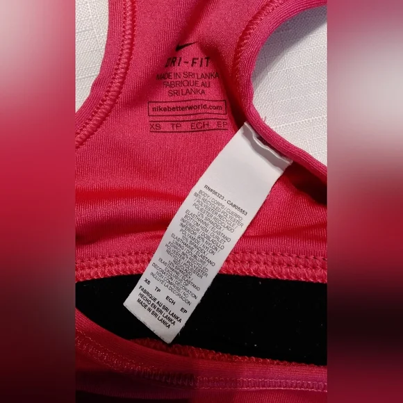 2/$15 Nike Dri Fit Sports Bra 650831-618 - Picture 4 of 4